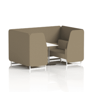 Brixworth Booth With White Legs And White Table In Two Tone - Image 43