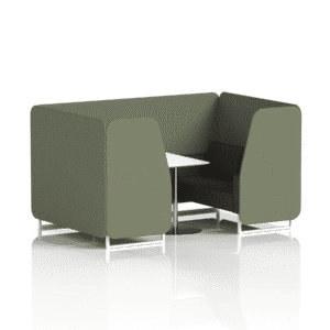 Brixworth Booth With White Legs And White Table In Two Tone - Image 44