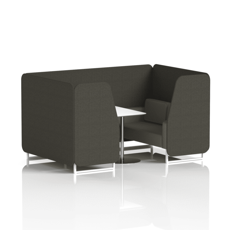 Brixworth Booth With White Legs And White Table In Two Tone - Image 46