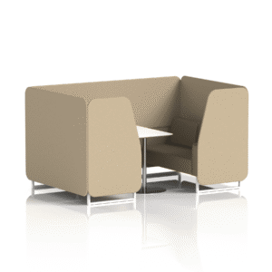 Brixworth Booth With White Legs And White Table In Two Tone - Image 47