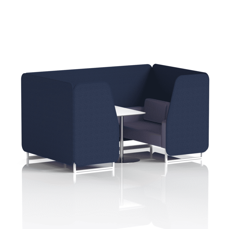 Brixworth Booth With White Legs And White Table In Two Tone - Image 50