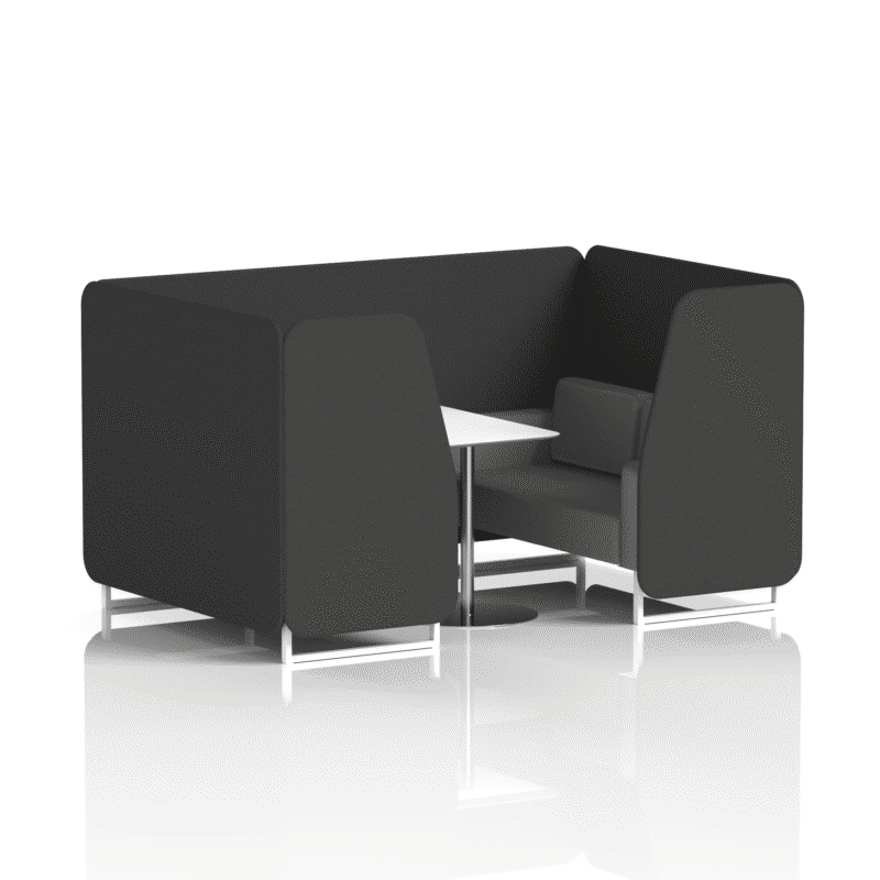 Brixworth Booth With White Legs And White Table In Two Tone - Image 51