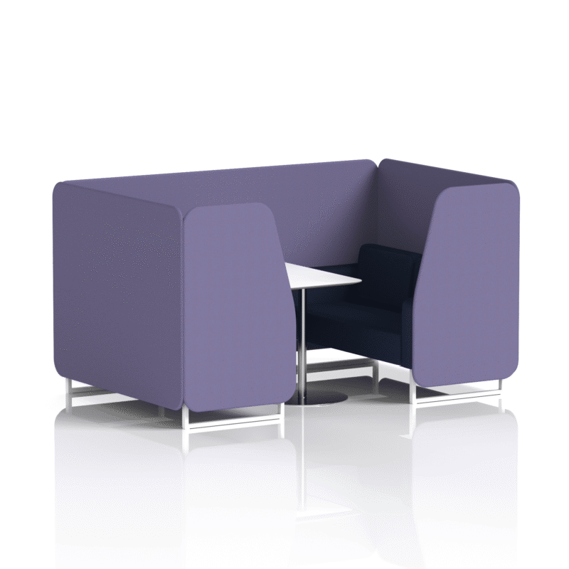 Brixworth Booth With White Legs And White Table In Two Tone - Image 52