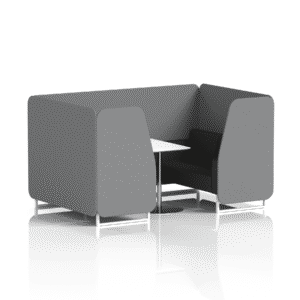 Brixworth Booth With White Legs And White Table In Two Tone - Image 53