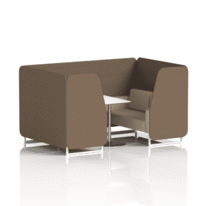 Brixworth Booth With White Legs And White Table In Two Tone - Image 57