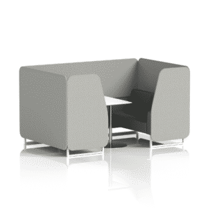 Brixworth Booth With White Legs And White Table In Two Tone - Image 58