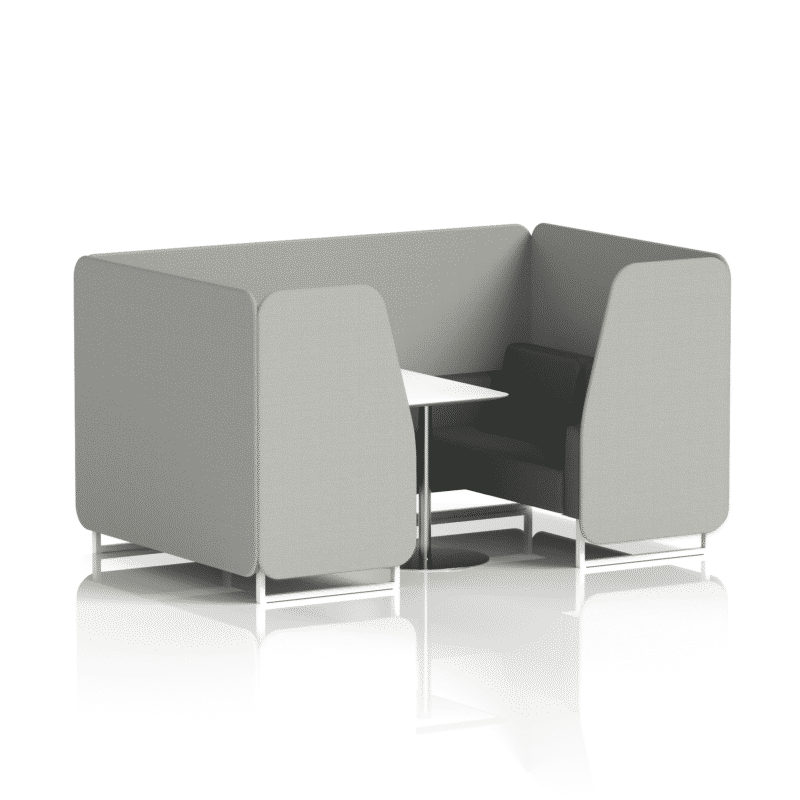 Brixworth Booth With White Legs And White Table In Two Tone - Image 58