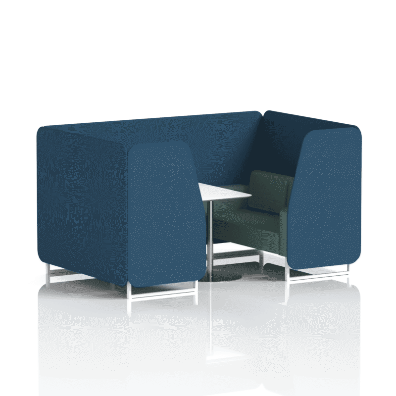 Brixworth Booth With White Legs And White Table In Two Tone - Image 59