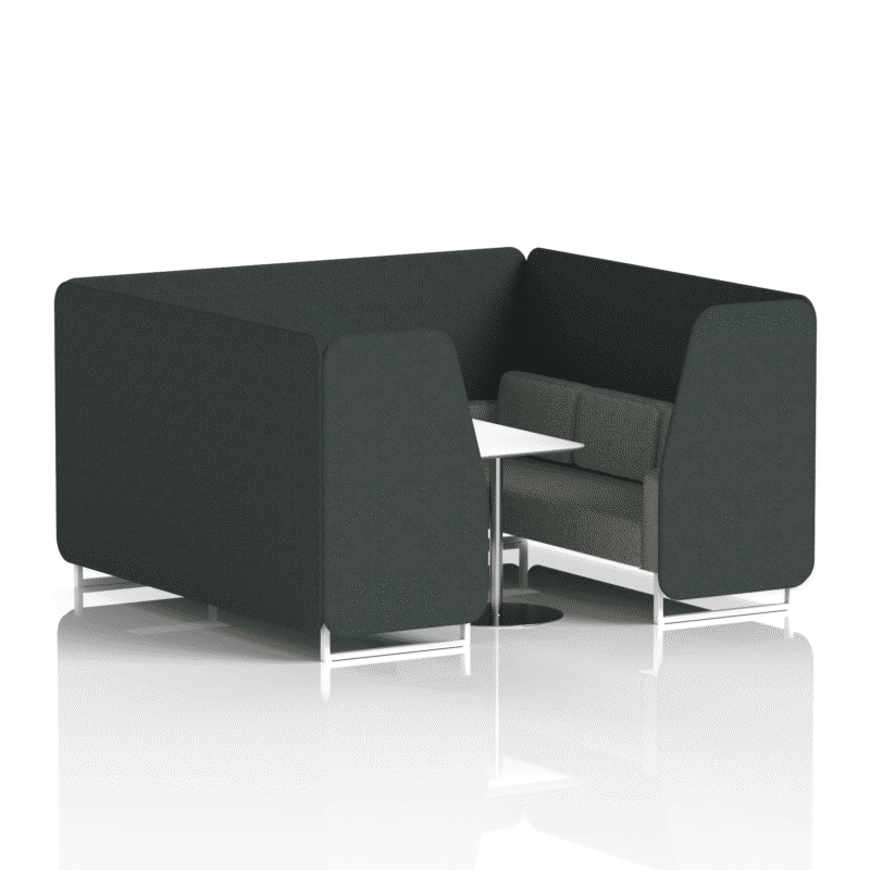 Brixworth Booth With White Legs And White Table In Two Tone - Image 62