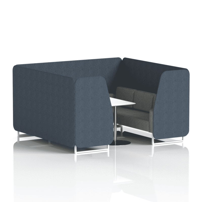 Brixworth Booth With White Legs And White Table In Two Tone - Image 63