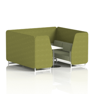 Brixworth Booth With White Legs And White Table In Two Tone - Image 64