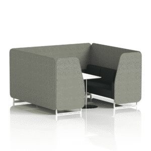 Brixworth Booth With White Legs And White Table In Two Tone - Image 66