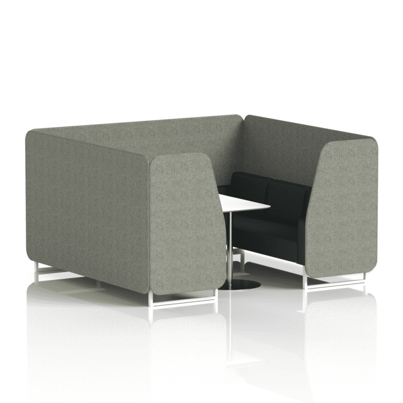 Brixworth Booth With White Legs And White Table In Two Tone - Image 66