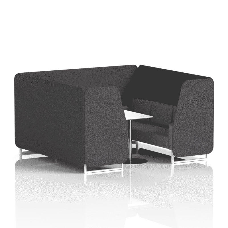 Brixworth Booth With White Legs And White Table In Two Tone - Image 67