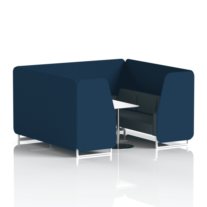 Brixworth Booth With White Legs And White Table In Two Tone - Image 68