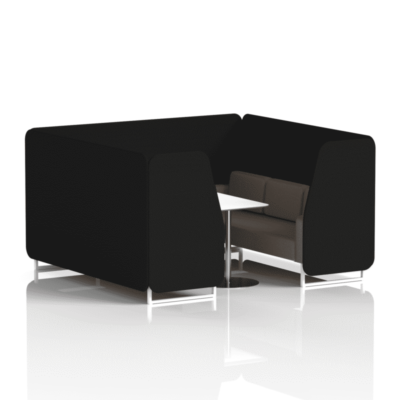 Brixworth Booth With White Legs And White Table In Two Tone - Image 69