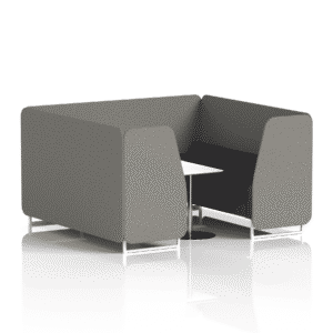 Brixworth Booth With White Legs And White Table In Two Tone - Image 70