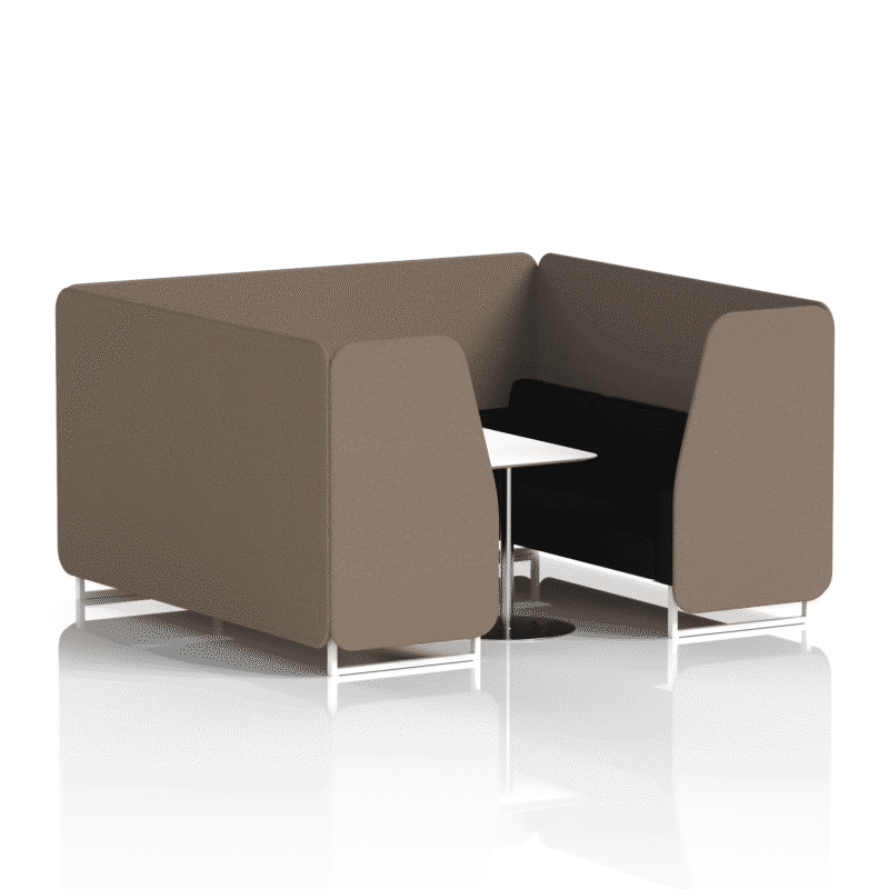 Brixworth Booth With White Legs And White Table In Two Tone - Image 72