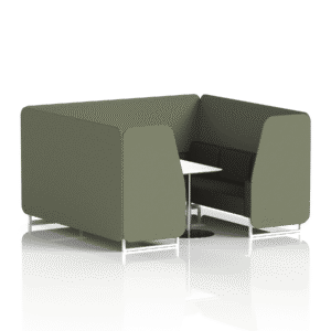 Brixworth Booth With White Legs And White Table In Two Tone - Image 74