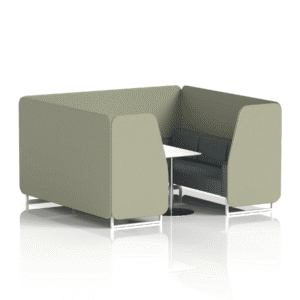 Brixworth Booth With White Legs And White Table In Two Tone - Image 75