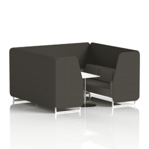 Brixworth Booth With White Legs And White Table In Two Tone - Image 76