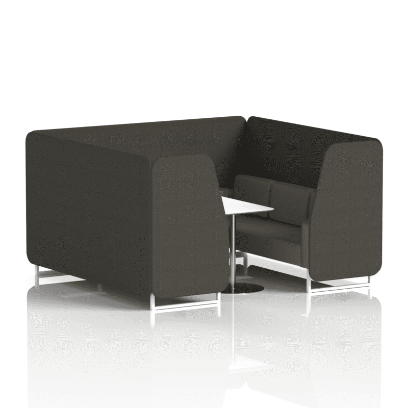 Brixworth Booth With White Legs And White Table In Two Tone - Image 76