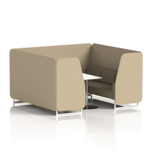 Brixworth Booth With White Legs And White Table In Two Tone - Image 77