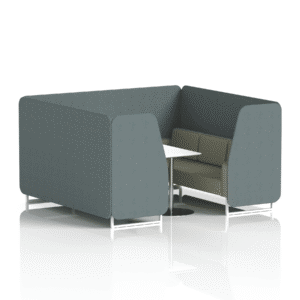 Brixworth Booth With White Legs And White Table In Two Tone - Image 78