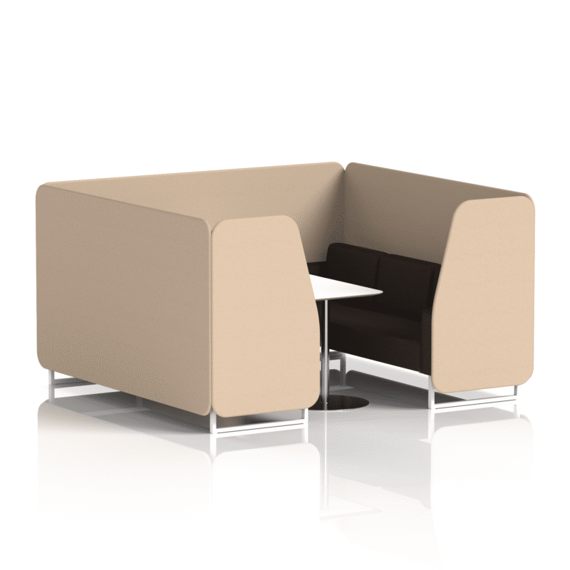Brixworth Booth With White Legs And White Table In Two Tone - Image 79