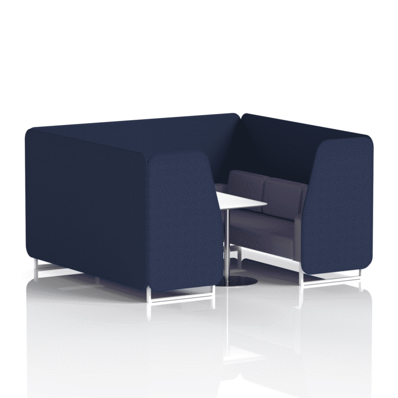 Brixworth Booth With White Legs And White Table In Two Tone - Image 80