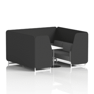 Brixworth Booth With White Legs And White Table In Two Tone - Image 81