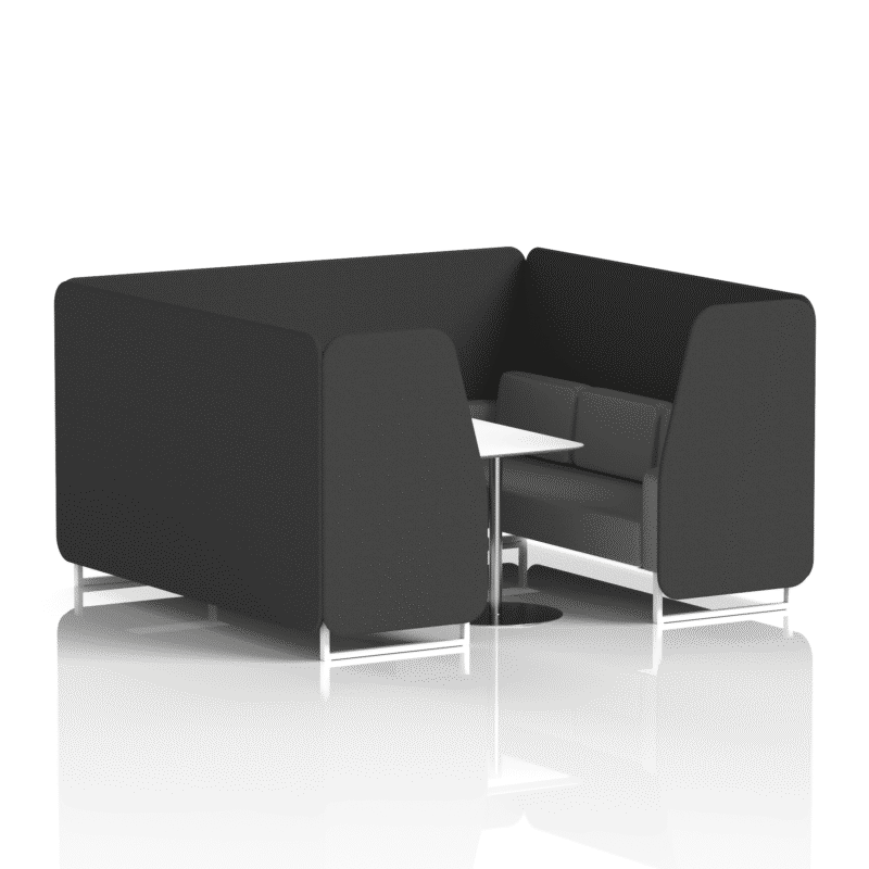 Brixworth Booth With White Legs And White Table In Two Tone - Image 81