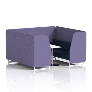 Brixworth Booth With White Legs And White Table In Two Tone - Image 82