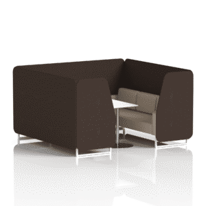 Brixworth Booth With White Legs And White Table In Two Tone - Image 84