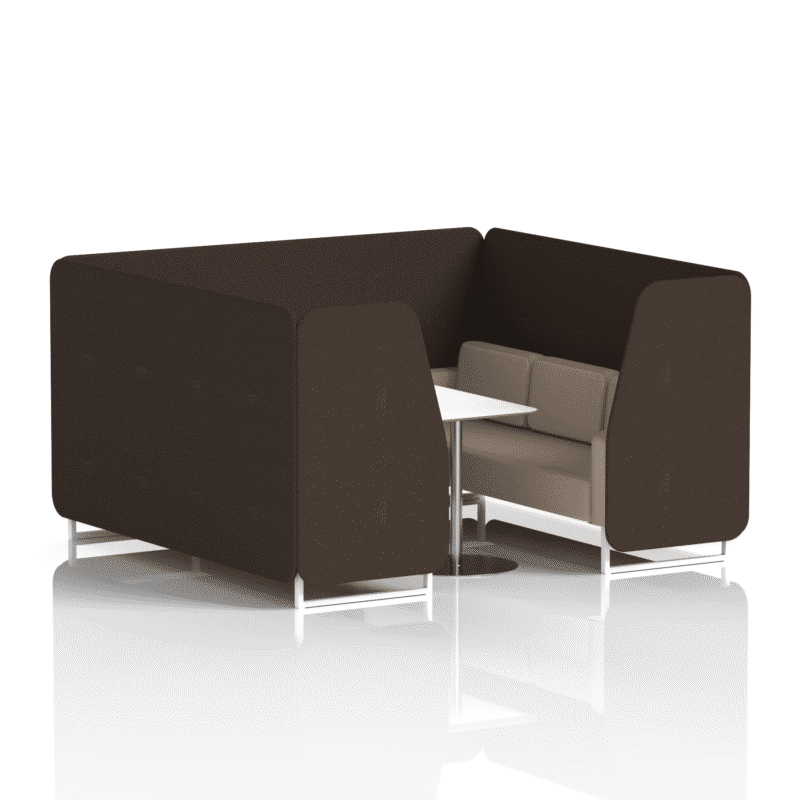 Brixworth Booth With White Legs And White Table In Two Tone - Image 84