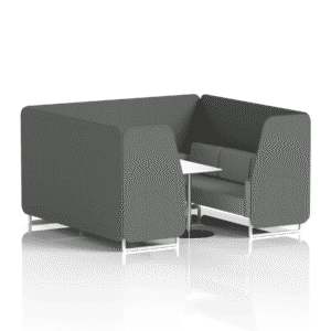 Brixworth Booth With White Legs And White Table In Two Tone - Image 86