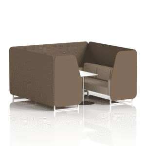 Brixworth Booth With White Legs And White Table In Two Tone - Image 87