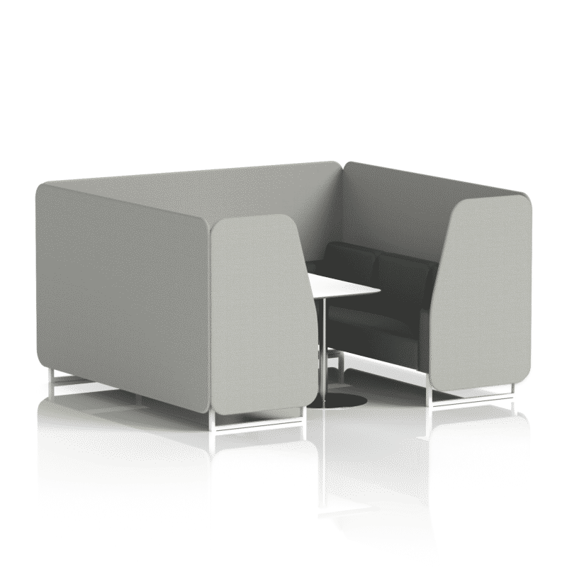 Brixworth Booth With White Legs And White Table In Two Tone - Image 88