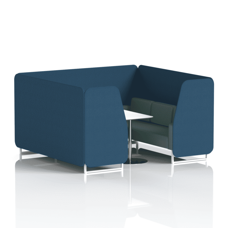Brixworth Booth With White Legs And White Table In Two Tone - Image 89