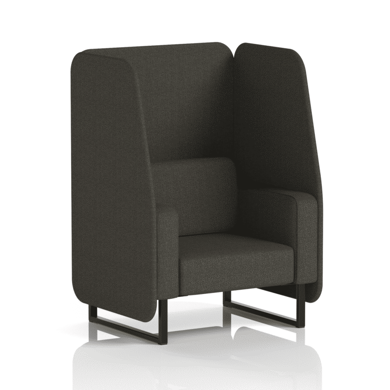 Brixworth Open Booth With Black Legs in Single Tone - Image 17
