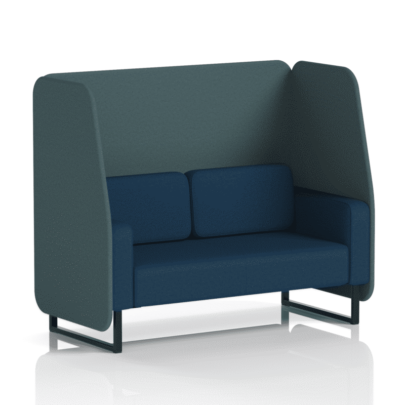 Brixworth Open Booth With Black Legs in Two Tone - Image 42
