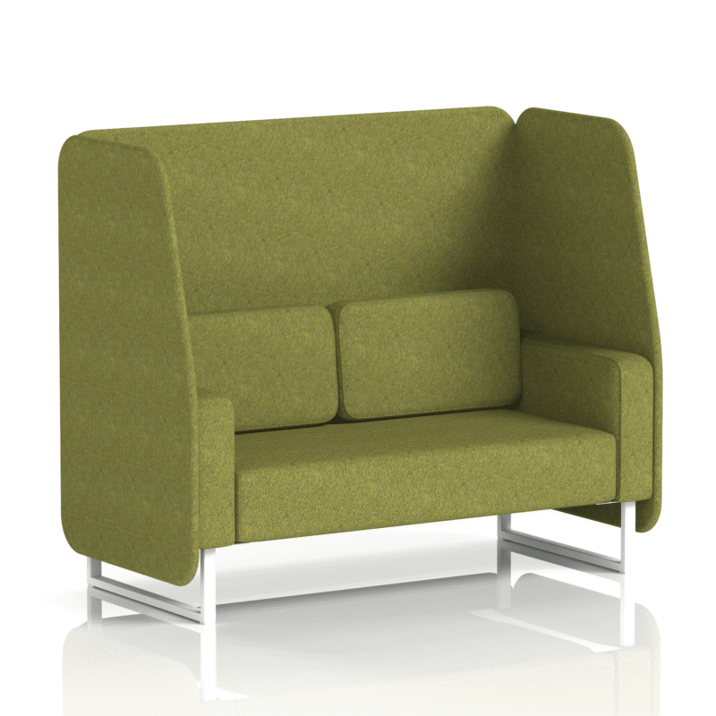 Brixworth Open Booth With White Legs in Single Tone - Image 35