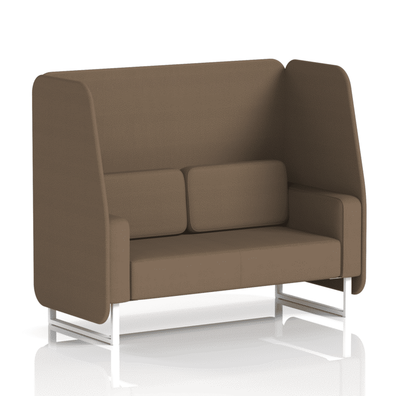 Brixworth Open Booth With White Legs in Single Tone - Image 58