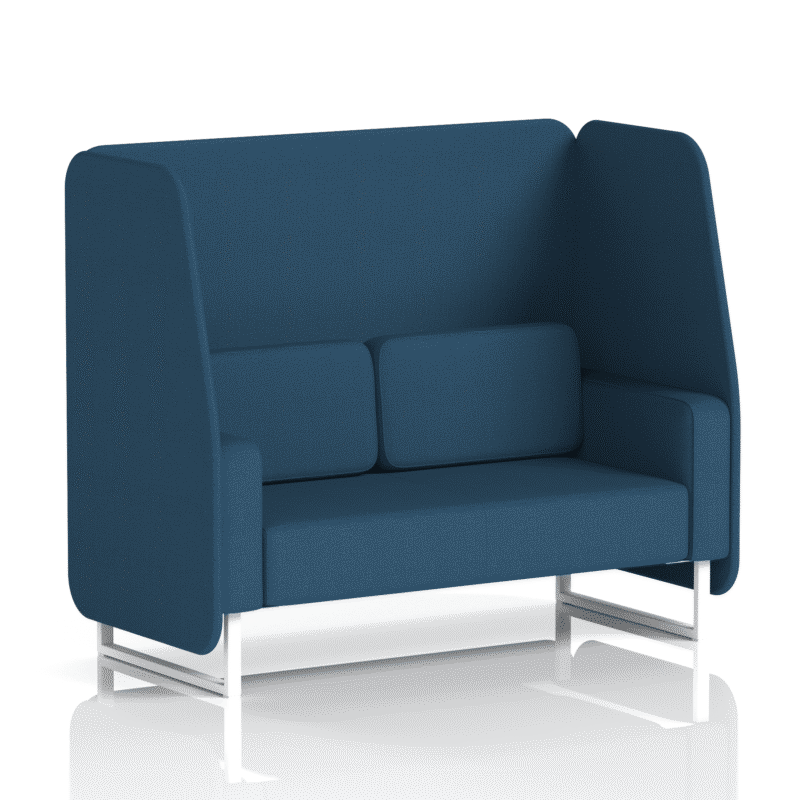 Brixworth Open Booth With White Legs in Single Tone - Image 60