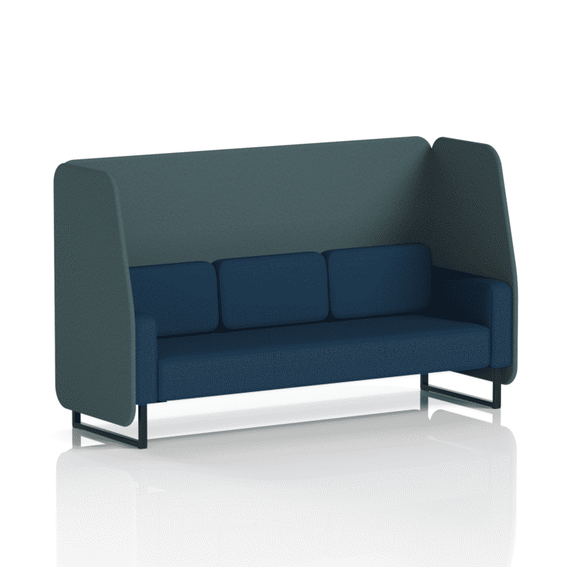 Brixworth Open Booth With Black Legs in Two Tone - Image 72