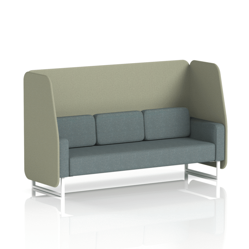 Brixworth Open Booth With White Legs in Two Tone - Image 76