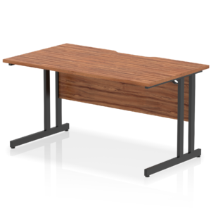 Impulse Scalloped Edge 1400mm Straight Desk Cantilever Leg - Image 14