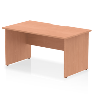 Impulse Scalloped Edge 1400mm Straight Desk Panel End Leg - Image 2