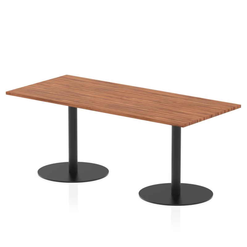 Italia Rectangular Poseur Table Black Leg - Image 38