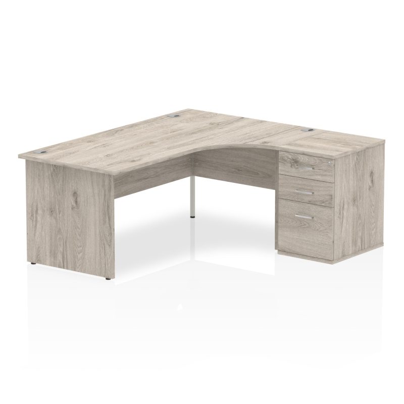 OE - Impulse Panel End Crescent Desk Workstation - Image 24